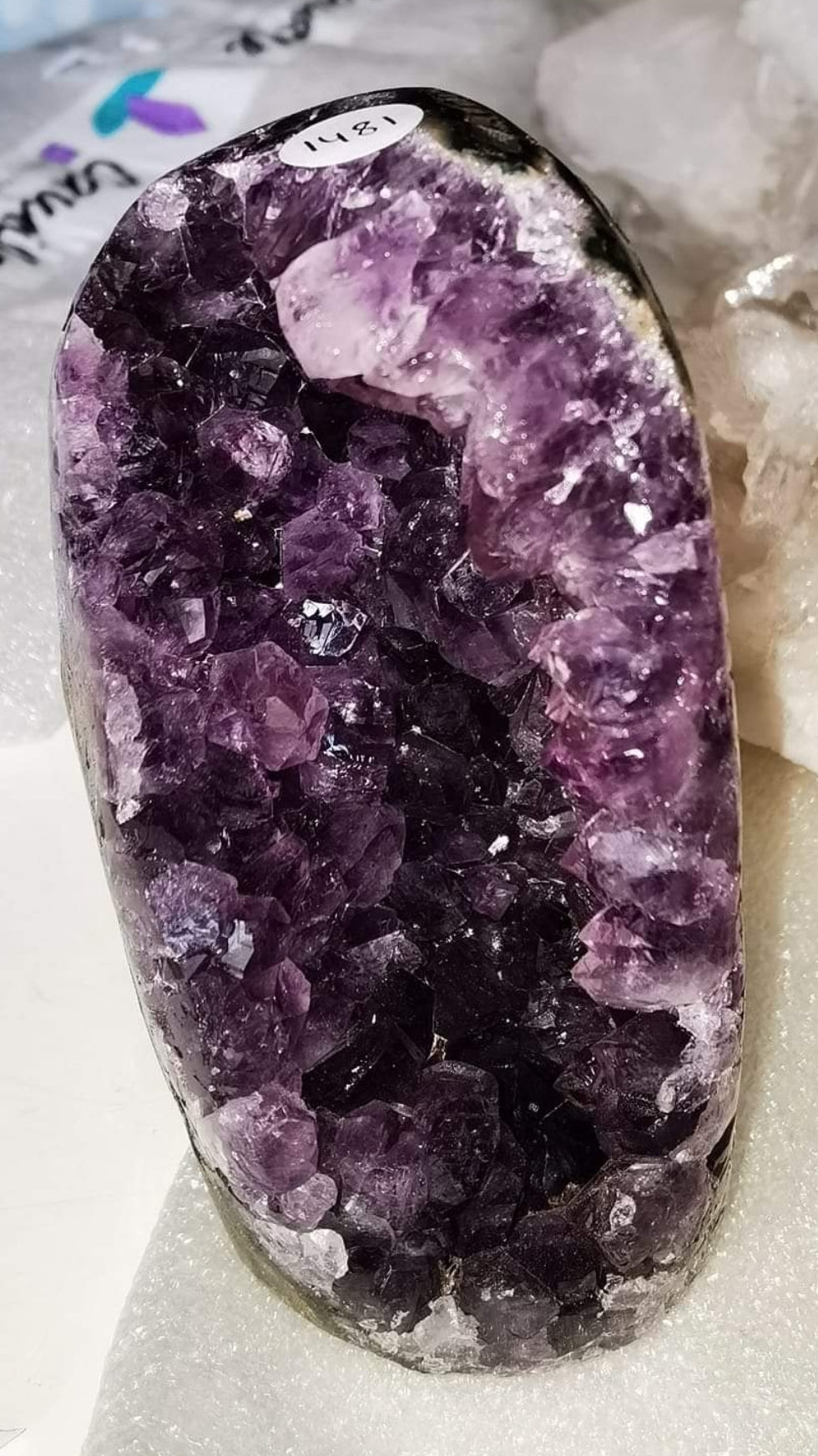 Géode D'AMÉTHYSTE cavité brésilienne 976gr