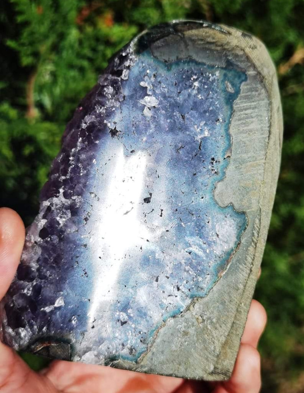 Géode D'AMÉTHYSTE cavité brésilienne 976gr